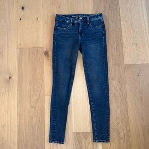 American Eagle Outfitters Dark Blue Skinny Jeans
